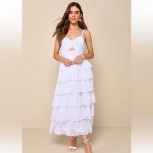 Lulu's white bridal dress XL